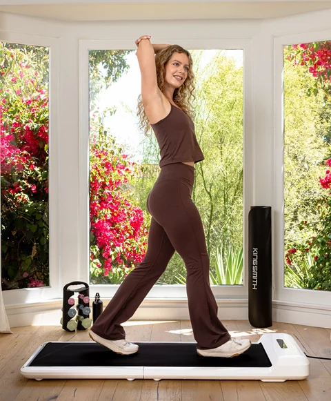 Movaped C2 walking pad used for light home fitness and stretching