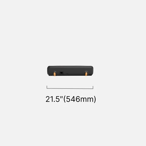 Movaped P1 treadmill front view dimensions showing width and height